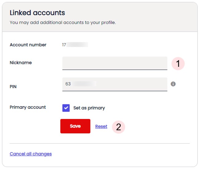 Managing Account Profile - Edit Account