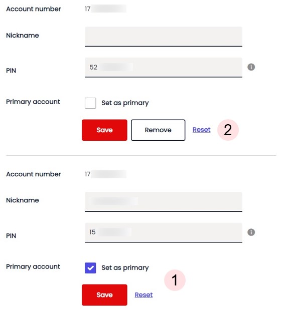 Managing Account Profile - Remove Account