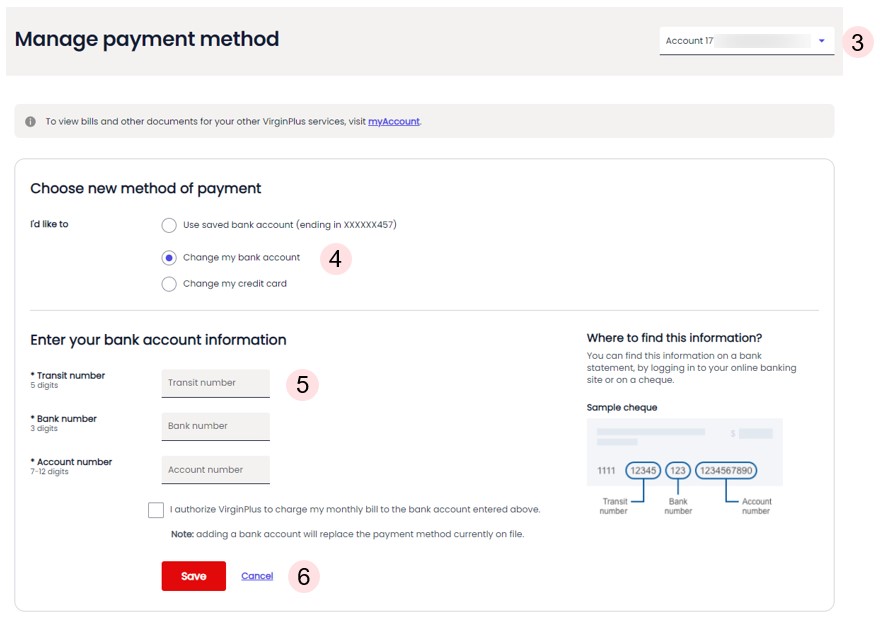 Setup and Manage Payment Methods - Payment Details